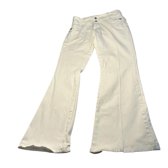 Altered State Emberly White Front Pocket Flare Jeans Sz Small - Picture 7 of 14
